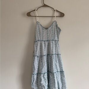 Jessica Simpson Blue Patterned Dress